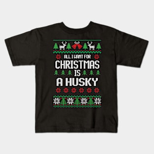 cute Husky Kids T-Shirt